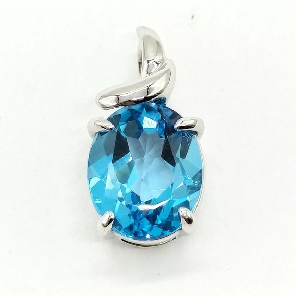Jewelry - Topaz 14k White Gold Jewelry Pendant Head